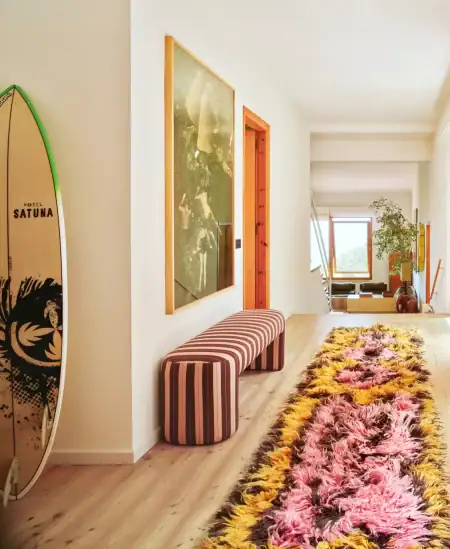 Loja online 81 Runner HKLIVING South Beach 80x360 cm com padrão vibrante
