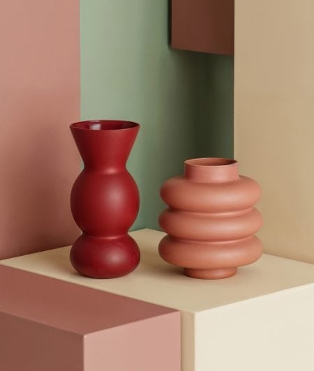 Loja online 103 Vaso de vidro mate KODU para decoração moderna